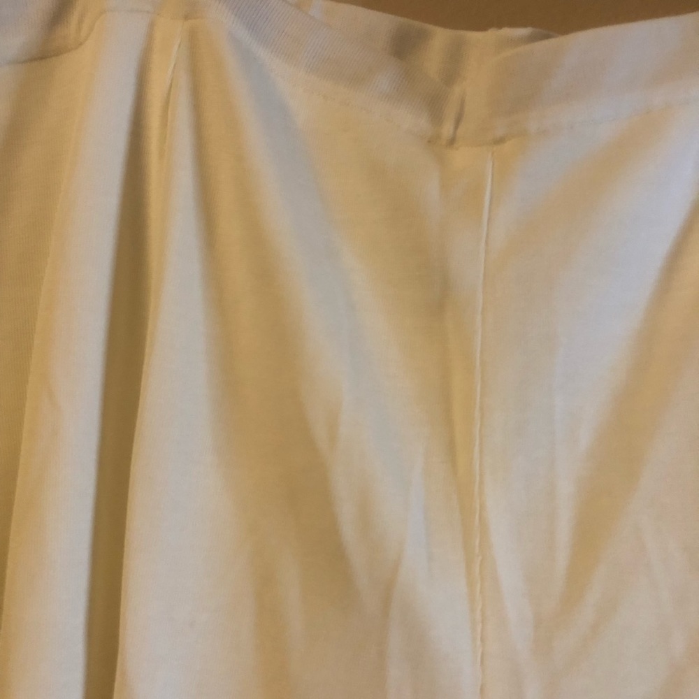 NWT Ming Wang Basic Cut Solid White Plus Size Pan… - image 5